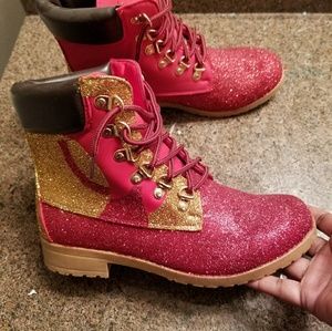 Customized Glittery Boots